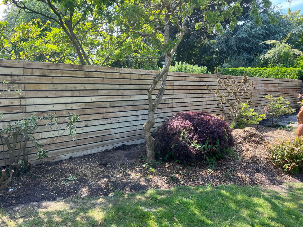 Professional garden fencing work